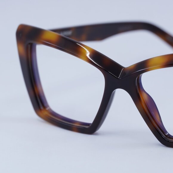 Saint Laurent SL657OPT 002 Eyeglasses Havana 54mm Square Frame main image 7